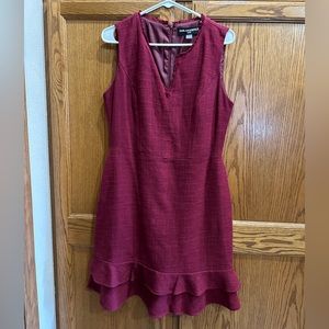 🚨KARL LAGERFELD Wine colored Knit dress Size 10 EUC